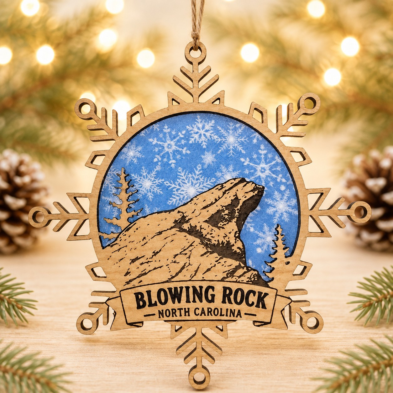 Blowing Rock Snowflake Ornament